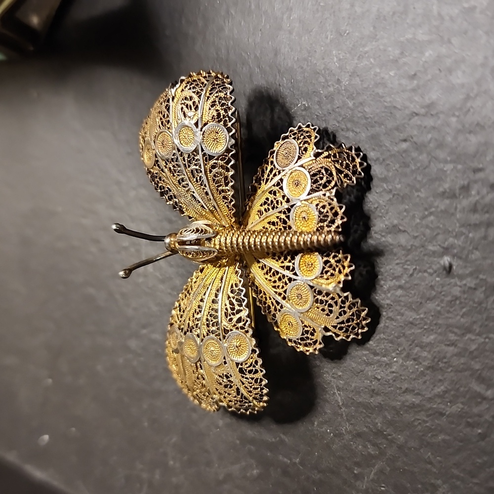 Vintage butterfly brooch